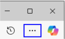 Microsoft Edgeの右上にある設定をクリックします